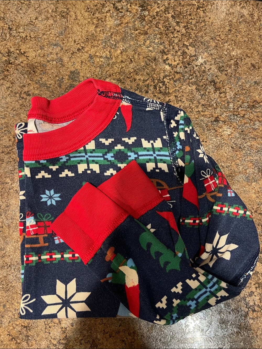 Hanna Andersson Christmas Long John Pajamas Kids